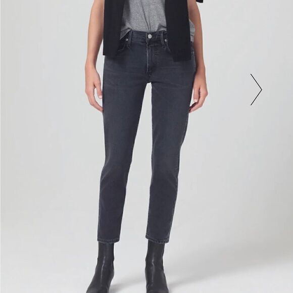 Citizens of Humanity Elsa Mid Rise Crop Slim Monochrome size 27 - Picture 1 of 16